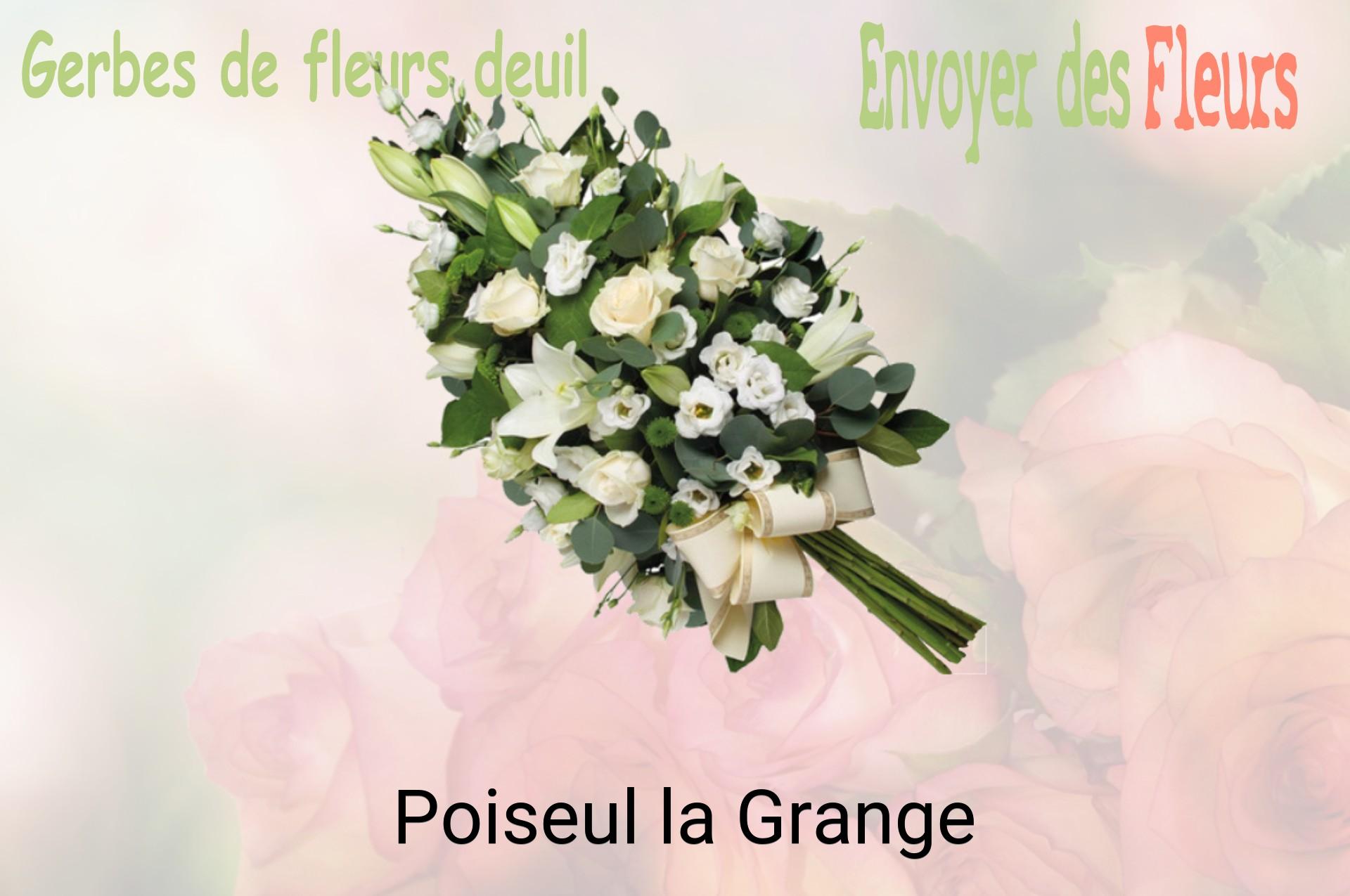 Gerbe de fleurs de deuil livrée à Poiseul-la-Grange